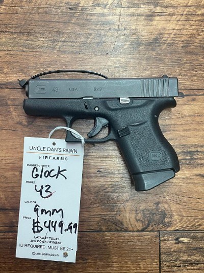 GLOCK 43 9MM LUGER (9x19 PARA)