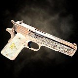 COLT COLT Customized 1911 - 38 Super, Dia De Los Muertos Design - 18K Rose Gold .38 SUPER - 2 of 3
