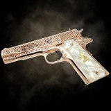 COLT COLT Customized 1911 - 38 Super, Dia De Los Muertos Design - 18K Rose Gold .38 SUPER - 3 of 3