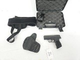 SIG SAUER P365 SAS w/2 Mags, Hard Case, Holster 9MM LUGER (9x19 PARA)