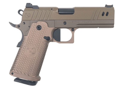 NIGHTHAWK CUSTOM BDS9, Double Stack
Commander, Agressive Grip, SANDHAWK TAN, IOS Optic Ready 9MM LUGER (9x19 PARA)