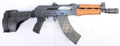 ZASTAVA ARMS ZASTAVA MDLPAP M92PV 7.62X39MM AK-47 PISTOL W/ BRACE & FLASH CAN 1-MAG 30+1 7.62X39MM
