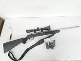 SAVAGE ARMS Model 64 Stainless w/Sling, Scope, 5 Mags .22 LR