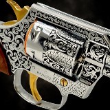 COLT RARE: King Cobra 3" - 357 Mag - 6 ROUNDS - Engraved & 24K Gold Plated .357 MAG - 2 of 3