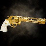 COLT Anaconda - 8 Inches - Scroll Engraving - All 24K Gold Plated with Upgraded Grips .44 MAGNUM - 2 of 3