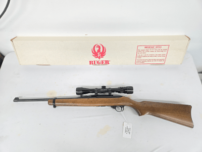 RUGER 10/22 w/Scope, Original Box, 2 Mags, 1994 Build .22 LR