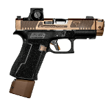 TARAN TACTICAL TTI Glock 43XR w/ Romeo-X & Radian® AFTERBURNER™ + RAMJET™ - Copperhead 9MM LUGER (9x19 PARA)