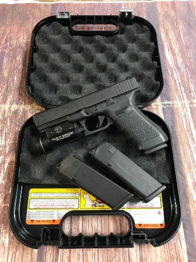 GLOCK G21 SF Police Trade In w/ Ameriglo Night Sights + Streamlight TLR-1.45 ACP