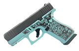 GLOCK G43X TEAL SUGAR SKULL
