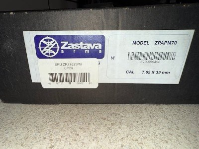 ZASTAVA ARMS ZPAP M70 7.62X39MM