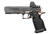 JACOB GREY FIREARMS NOX9 BLACK DLC FINISH WITH COPPER CANYON PVD CONTROLS TRIJICON RMR HD (3.25 MOA) 9MM LUGER (9x19 PARA)