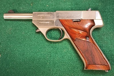 HI-STANDARD SK-100 SPORT-KING NICKEL .22 LR