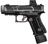 TARAN TACTICAL Glock 43x w/ Romeo-X & Radian® AFTERBURNER™ + RAMJET™ - BLACK 9MM LUGER (9x19 PARA) - 2 of 2