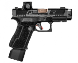 TARAN TACTICAL Glock 43x w/ Romeo-X & Radian® AFTERBURNER™ + RAMJET™ - BLACK 9MM LUGER (9x19 PARA)