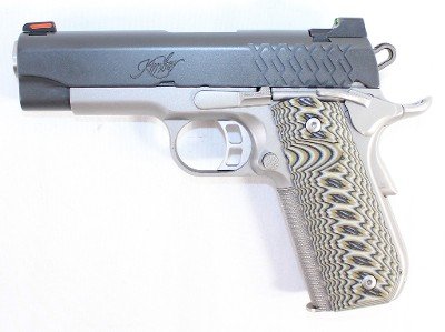 KIMBER EXCELLENT KIMBER AEGIS ELITE PRO 45 ACP 4.25" BOBBED GRIP W/ BAG 1-MAG .45 ACP