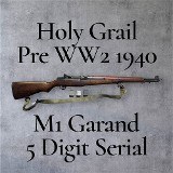 SPRINGFIELD ARMORY M1 Garand WW2 1940 .30-06 SPRG - 1 of 3