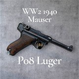 MAUSER P08 Luger WW2 1940 9MM LUGER (9x19 PARA)