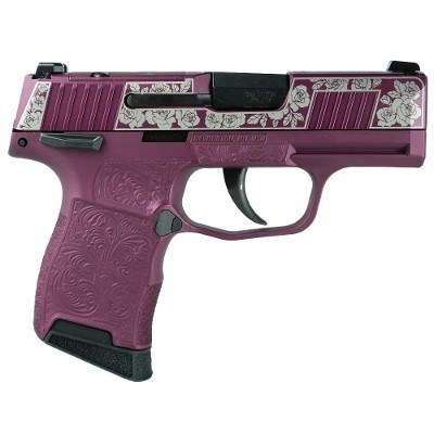 SIG SAUER P365 (BLACK CHERRY ROSES CUSTOM) .380 ACP