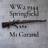 SPRINGFIELD ARMORY M1 Garand WW2 1944 .30-06 SPRG - 1 of 3