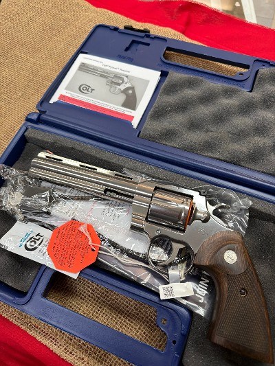 COLT PYTHON 2020 STAINLESS6" BARREL .38 SPECIAL/.357 MAGNUM
