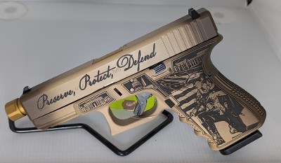 GLOCK G19 GEN3 ("WE THE PEOPLE" CUSTOM) 9MM LUGER (9x19 PARA)