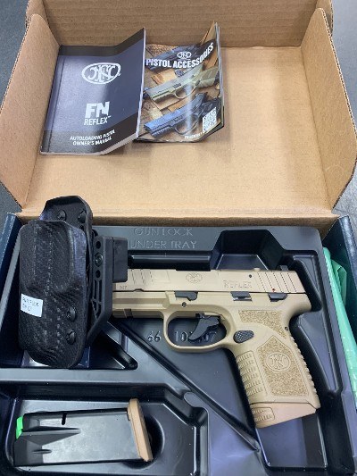 FN REFLEX MRD (MANUAL SAFETY) [FDE] *10-ROUND* 9MM LUGER (9X19 PARA)