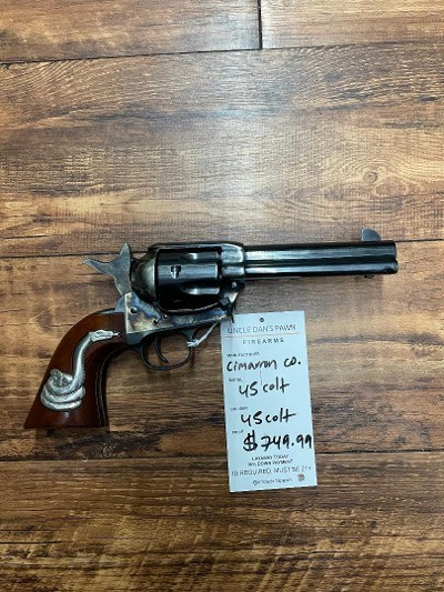 CIMARRON GEORGE PATTON ENGRAVED REVOLVER 45 COLT .45 COLT/.45 ACP