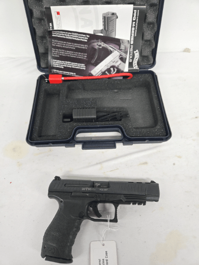 WALTHER PPQ Long, Magazine, Hard Case, Original Manuasl 9MM LUGER (9x19 PARA)