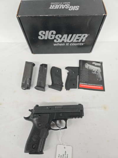 SIG SAUER P229 Elite w/Crimson Trace Laser Grips, 3 Mags, Original Grips, Original Box 9MM LUGER (9x19 PARA)
