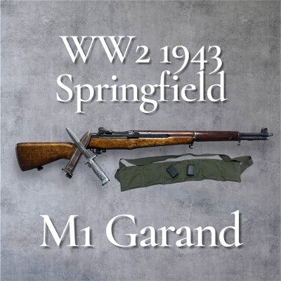 SPRINGFIELD ARMORY M1 Garand WW2 1943 .30-06 SPRG