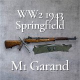 SPRINGFIELD ARMORY M1 Garand WW2 1943 .30-06 SPRG - 1 of 3