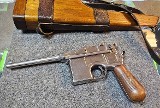 MAUSER German WW II Mauser C96 Broomhandle 9mm,numbers matching, shoulder holster 7.63X25MM MAUSER - 3 of 3