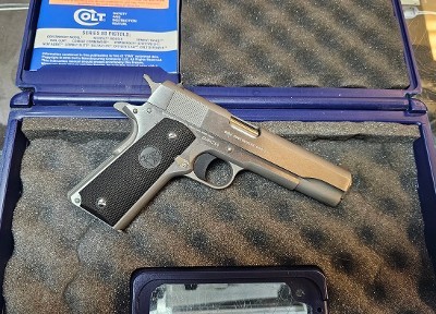 COLT GOVERNMENT MODEL .45 ACP 5" BRUSHED STAINLESS.45 ACP