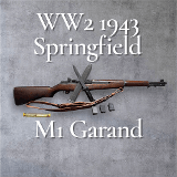 SPRINGFIELD ARMORY M1 GARAND WW2 1943 .30-06 SPRG - 1 of 3