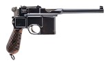 MAUSER BRITISH MARKED BROOMHANDLE C96 CONEHAMMER 7.63X25MM MAUSER - 1 of 3