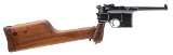 MAUSER EXCELLENT WESTLEY RICHARDS MARKED BROOMHANDLE CONEHAMMER 7.63X25MM MAUSER - 1 of 3