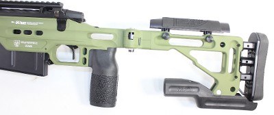 CURTIS CUSTOM MPA MASTERPIECE ARMS CURTIS CUSTOM HYBRID 300 NORMA 26" CARBON BBL GREEN RAT CHASSIS .300 NORMA MAG - Image 3 of 3
