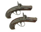 HENRY VERY FINE DELUXE HENRY DERRINGER PAIR MARKED N. CURRY UNKNOWN - 1 of 3