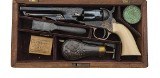 COLT BEAUTIFUL PRESENTATION FACTORY ENGRAVED CASED COLT 1862 POLICE .36 CAL - 1 of 3