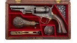 COLT CASED PRESENTATION FACTORY ENGRAVED COLT 1849 POCKET REVOLVER .31 CAL - 1 of 3