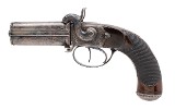 LANG RARE FOUR BARREL BOX LOCK PISTOL BY J. LANG .45 CAL BP - 2 of 3