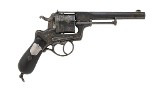 FRENCH MILITARY FRENCH TRANTER STYLE REVOLVER MARKED ST REMY 44 CAL - 2 of 3