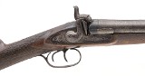 ENGLISH SHOTGUNS ANTIQUE BELGIAN DOUBLE BARREL PERCUSSION SHOTGUN 10 GA - 2 of 3