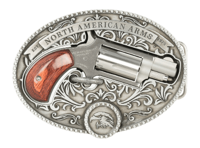 NORTH AMERICAN ARMS .22 WMR CHUCKWAGON BELT BUCKLE .22 WMR - Image 1 of 1
