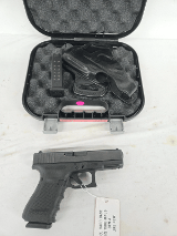 GLOCK G19 Gen 4 w/Original Hard Case, 2 Mags, Leather Holster 9MM LUGER (9x19 PARA) - 1 of 3
