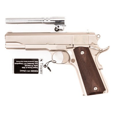 TISAS 1911 STAKEOUT 38SUP/9MM 5" NICKEL 2 BARRELS 9MM LUGER (9X19 PARA) - Image 1 of 3