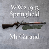 SPRINGFIELD ARMORY M1 GARAND WW2 1943 .30-06 SPRG - 1 of 3