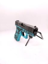 GLOCK 43x Gen5 Custom Tiffany Paisley Frame9MM LUGER (9x19 PARA) - 1 of 3