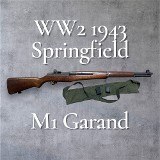 SPRINGFIELD ARMORY M1 GARAND WW2 1943 .30-06 SPRG - 1 of 3