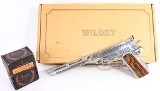 WILDEY RARE WIDLEY SURVIVOR PRESENTATION ENGRAVED MODEL 475 WIDLEY MAGNUM 10" BBL STAINLESS STEEL GAS PISTOL .475 WILDEY MAGNUM - 1 of 3